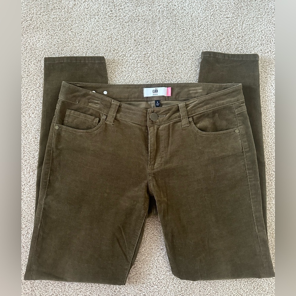 Cabi Brown Corduroy Skinny Pants - Size: 8 | Bundle Cabi for Discounts!